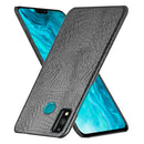 For Huawei Honor 9X Lite Shockproof Crocodile Texture PC + PU Case(Black)