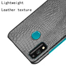 For Huawei Honor 9X Lite Shockproof Crocodile Texture PC + PU Case(Black)