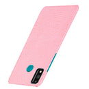 For Huawei Honor 9X Lite Shockproof Crocodile Texture PC + PU Case(Pink)