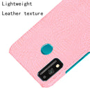 For Huawei Honor 9X Lite Shockproof Crocodile Texture PC + PU Case(Pink)