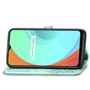For OPPO Realme C11 Mandala Flower Embossed Horizontal Flip Leather Case with Bracket / Card Slot / Wallet / Lanyard(Green)