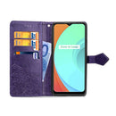For OPPO Realme C11 Mandala Flower Embossed Horizontal Flip Leather Case with Bracket / Card Slot / Wallet / Lanyard(Purple)