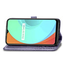 For OPPO Realme C11 Mandala Flower Embossed Horizontal Flip Leather Case with Bracket / Card Slot / Wallet / Lanyard(Purple)