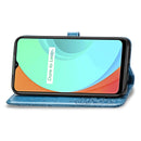 For OPPO Realme C11 Mandala Flower Embossed Horizontal Flip Leather Case with Bracket / Card Slot / Wallet / Lanyard(Blue)
