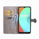 For OPPO Realme C11 Mandala Flower Embossed Horizontal Flip Leather Case with Bracket / Card Slot / Wallet / Lanyard(Gray)