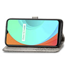 For OPPO Realme C11 Mandala Flower Embossed Horizontal Flip Leather Case with Bracket / Card Slot / Wallet / Lanyard(Gray)