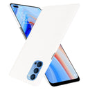 For OPPO Reno4 Shockproof Crocodile Texture PC + PU Case(White)