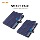 ENKAY ENK-8011 PU Leather + TPU Smart Case with Pen Slot for Samsung Galaxy Tab S8 / Galaxy Tab S7 11.0 T870 / T875(Dark Blue)