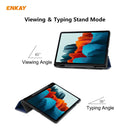 ENKAY ENK-8011 PU Leather + TPU Smart Case with Pen Slot for Samsung Galaxy Tab S8 / Galaxy Tab S7 11.0 T870 / T875(Dark Blue)