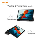 ENKAY ENK-8011 PU Leather + TPU Smart Case with Pen Slot for Samsung Galaxy Tab S8 / Galaxy Tab S7 11.0 T870 / T875(Grey)