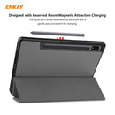 ENKAY ENK-8011 PU Leather + TPU Smart Case with Pen Slot for Samsung Galaxy Tab S8 / Galaxy Tab S7 11.0 T870 / T875(Grey)