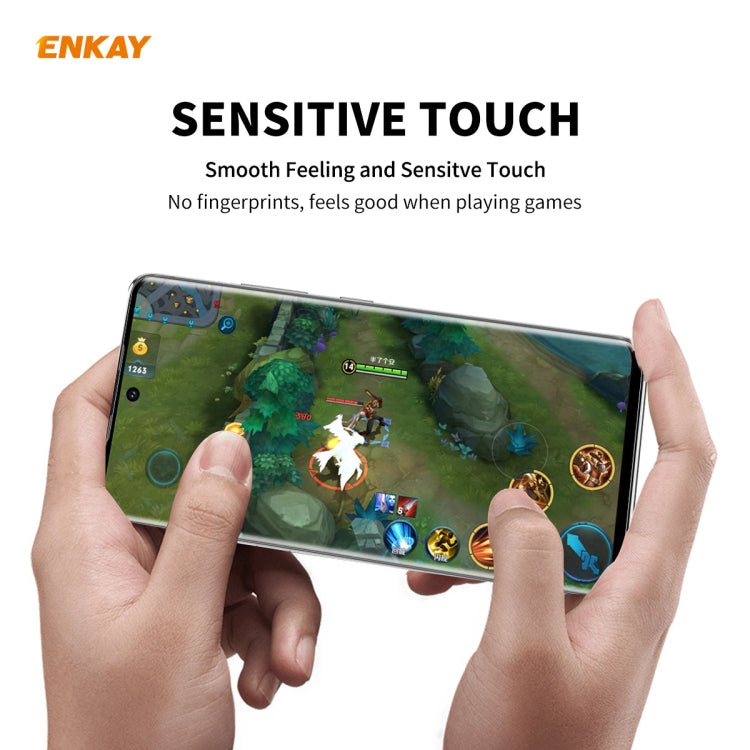 2 PCS For Samsung Galaxy Note 20 Ultra ENKAY Hat-Prince 0.26mm 9H 3D Explosion-proof Full Screen Curved Heat Bending Tempered Glass Film