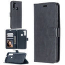 For Motorola Moto G8 Crazy Horse Texture Horizontal Flip Leather Case with Holder & Card Slots & Wallet & Photo Frame(Black)