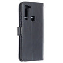 For Motorola Moto G8 Crazy Horse Texture Horizontal Flip Leather Case with Holder & Card Slots & Wallet & Photo Frame(Black)