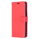 For Motorola Moto G8 Crazy Horse Texture Horizontal Flip Leather Case with Holder & Card Slots & Wallet & Photo Frame(Red)