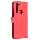 For Motorola Moto G8 Crazy Horse Texture Horizontal Flip Leather Case with Holder & Card Slots & Wallet & Photo Frame(Red)