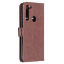 For Motorola Moto G8 Crazy Horse Texture Horizontal Flip Leather Case with Holder & Card Slots & Wallet & Photo Frame(Brown)