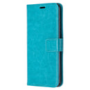 For Motorola Moto G8 Crazy Horse Texture Horizontal Flip Leather Case with Holder & Card Slots & Wallet & Photo Frame(Blue)