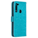 For Motorola Moto G8 Crazy Horse Texture Horizontal Flip Leather Case with Holder & Card Slots & Wallet & Photo Frame(Blue)