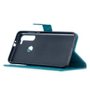 For Motorola Moto G8 Crazy Horse Texture Horizontal Flip Leather Case with Holder & Card Slots & Wallet & Photo Frame(Blue)