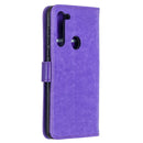 For Motorola Moto G8 Crazy Horse Texture Horizontal Flip Leather Case with Holder & Card Slots & Wallet & Photo Frame(Purple)