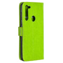 For Motorola Moto G8 Crazy Horse Texture Horizontal Flip Leather Case with Holder & Card Slots & Wallet & Photo Frame(Green)