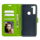 For Motorola Moto G8 Crazy Horse Texture Horizontal Flip Leather Case with Holder & Card Slots & Wallet & Photo Frame(Green)