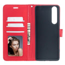 For Sony Xperia 1 II Crazy Horse Texture Horizontal Flip Leather Case with Holder & Card Slots & Wallet & Photo Frame(Red)