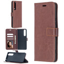 For Sony Xperia 1 II Crazy Horse Texture Horizontal Flip Leather Case with Holder & Card Slots & Wallet & Photo Frame(Brown)