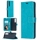 For Sony Xperia 1 II Crazy Horse Texture Horizontal Flip Leather Case with Holder & Card Slots & Wallet & Photo Frame(Blue)