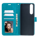 For Sony Xperia 1 II Crazy Horse Texture Horizontal Flip Leather Case with Holder & Card Slots & Wallet & Photo Frame(Blue)