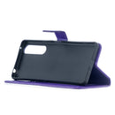 For Sony Xperia 1 II Crazy Horse Texture Horizontal Flip Leather Case with Holder & Card Slots & Wallet & Photo Frame(Purple)