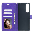 For Sony Xperia 1 II Crazy Horse Texture Horizontal Flip Leather Case with Holder & Card Slots & Wallet & Photo Frame(Purple)