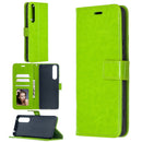 For Sony Xperia 1 II Crazy Horse Texture Horizontal Flip Leather Case with Holder & Card Slots & Wallet & Photo Frame(Green)