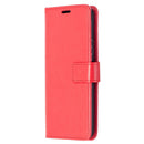 For Sony Xperia 10 II Crazy Horse Texture Horizontal Flip Leather Case with Holder & Card Slots & Wallet & Photo Frame(Red)