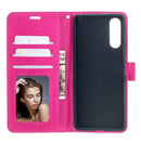 For Sony Xperia 10 II Crazy Horse Texture Horizontal Flip Leather Case with Holder & Card Slots & Wallet & Photo Frame(Rose)