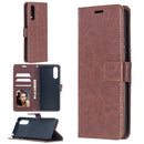 For Sony Xperia 10 II Crazy Horse Texture Horizontal Flip Leather Case with Holder & Card Slots & Wallet & Photo Frame(Brown)