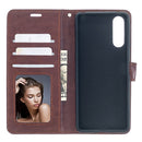For Sony Xperia 10 II Crazy Horse Texture Horizontal Flip Leather Case with Holder & Card Slots & Wallet & Photo Frame(Brown)