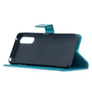 For Sony Xperia 10 II Crazy Horse Texture Horizontal Flip Leather Case with Holder & Card Slots & Wallet & Photo Frame(Blue)