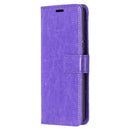 For Sony Xperia 10 II Crazy Horse Texture Horizontal Flip Leather Case with Holder & Card Slots & Wallet & Photo Frame(Purplue)