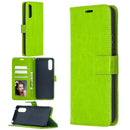 For Sony Xperia 10 II Crazy Horse Texture Horizontal Flip Leather Case with Holder & Card Slots & Wallet & Photo Frame(Green)
