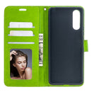 For Sony Xperia 10 II Crazy Horse Texture Horizontal Flip Leather Case with Holder & Card Slots & Wallet & Photo Frame(Green)
