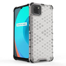 For OPPO Realme C11 Shockproof Honeycomb PC + TPU Case(White)