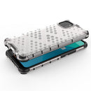 For OPPO Realme C11 Shockproof Honeycomb PC + TPU Case(White)