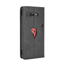 For Asus ROG Phone 3 ZS661KS Magnetic Buckle Retro Crazy Horse Texture Horizontal Flip Leather Case , with Holder & Card Slots & Photo Frame(Black)
