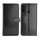 For Huawei Y6p(2020) Crazy Horse Texture Leather Horizontal Flip Protective Case with Holder & Card Slots & Wallet & Photo Frame(Black)