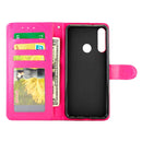 For Huawei Y6p(2020) Crazy Horse Texture Leather Horizontal Flip Protective Case with Holder & Card Slots & Wallet & Photo Frame(Magenta)