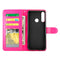 For Huawei Y6p(2020) Crazy Horse Texture Leather Horizontal Flip Protective Case with Holder & Card Slots & Wallet & Photo Frame(Magenta)