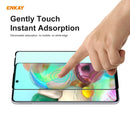 For Samsung Galaxy A71 ENKAY Hat-Prince 0.26mm 9H 6D Curved Full Screen Eye Protection Green Film Tempered Glass Protector