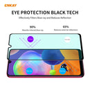 For Samsung Galaxy A31 ENKAY Hat-Prince 0.26mm 9H 6D Curved Full Screen Eye Protection Green Film Tempered Glass Protector